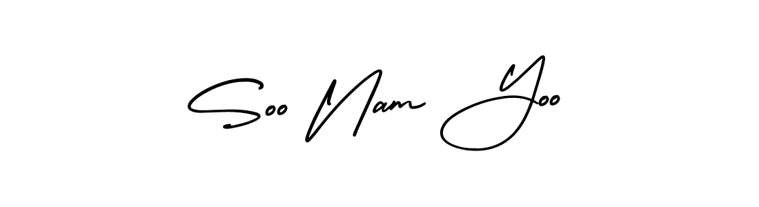 It looks lik you need a new signature style for name Soo Nam Yoo. Design unique handwritten (AmerikaSignatureDemo-Regular) signature with our free signature maker in just a few clicks. Soo Nam Yoo signature style 3 images and pictures png