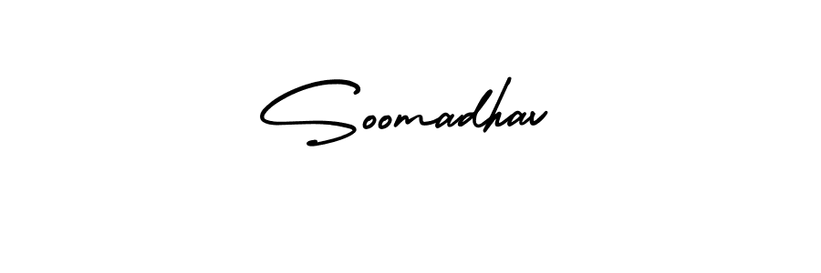 Also we have Soomadhav name is the best signature style. Create professional handwritten signature collection using AmerikaSignatureDemo-Regular autograph style. Soomadhav signature style 3 images and pictures png