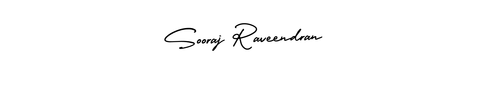 Use a signature maker to create a handwritten signature online. With this signature software, you can design (AmerikaSignatureDemo-Regular) your own signature for name Sooraj Raveendran. Sooraj Raveendran signature style 3 images and pictures png