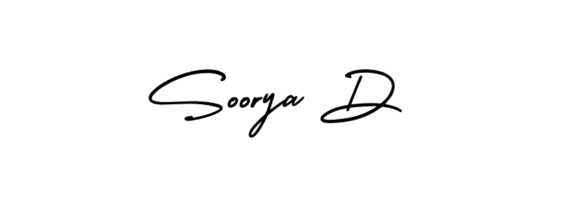 Similarly AmerikaSignatureDemo-Regular is the best handwritten signature design. Signature creator online .You can use it as an online autograph creator for name Soorya D. Soorya D signature style 3 images and pictures png