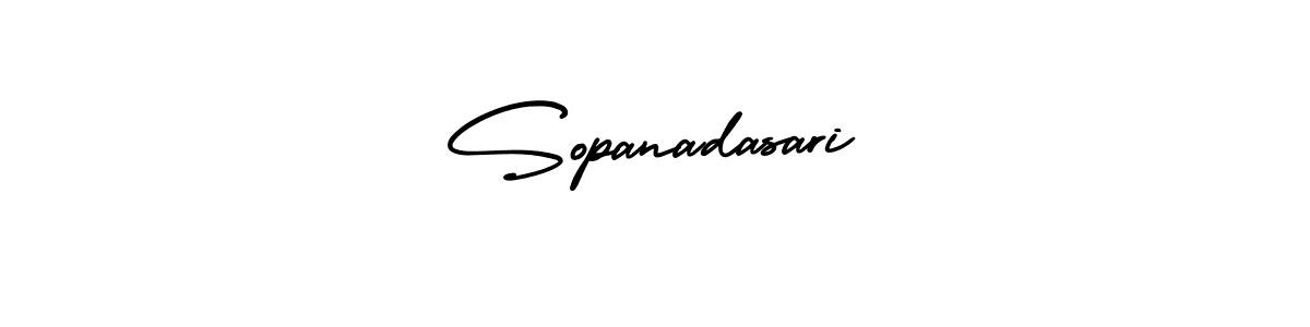 How to make Sopanadasari signature? AmerikaSignatureDemo-Regular is a professional autograph style. Create handwritten signature for Sopanadasari name. Sopanadasari signature style 3 images and pictures png