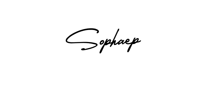 How to make Sophaep name signature. Use AmerikaSignatureDemo-Regular style for creating short signs online. This is the latest handwritten sign. Sophaep signature style 3 images and pictures png