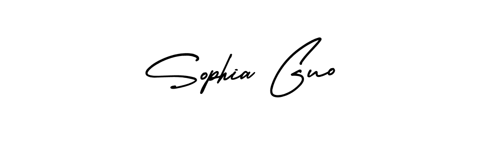 The best way (AmerikaSignatureDemo-Regular) to make a short signature is to pick only two or three words in your name. The name Sophia Guo include a total of six letters. For converting this name. Sophia Guo signature style 3 images and pictures png