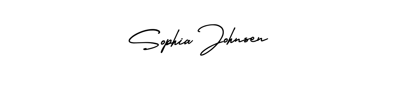 Create a beautiful signature design for name Sophia Johnsen. With this signature (AmerikaSignatureDemo-Regular) fonts, you can make a handwritten signature for free. Sophia Johnsen signature style 3 images and pictures png