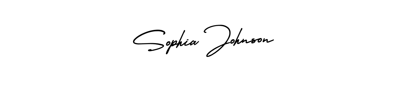 Make a short Sophia Johnson signature style. Manage your documents anywhere anytime using AmerikaSignatureDemo-Regular. Create and add eSignatures, submit forms, share and send files easily. Sophia Johnson signature style 3 images and pictures png