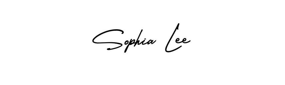 You should practise on your own different ways (AmerikaSignatureDemo-Regular) to write your name (Sophia Lee) in signature. don't let someone else do it for you. Sophia Lee signature style 3 images and pictures png