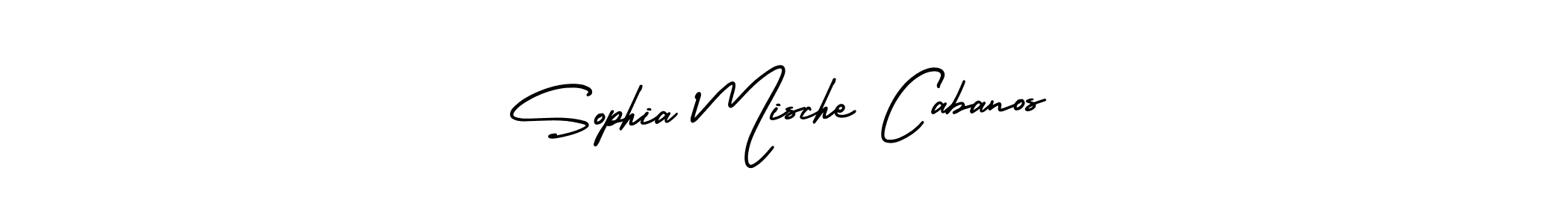 This is the best signature style for the Sophia Mische Cabanos name. Also you like these signature font (AmerikaSignatureDemo-Regular). Mix name signature. Sophia Mische Cabanos signature style 3 images and pictures png