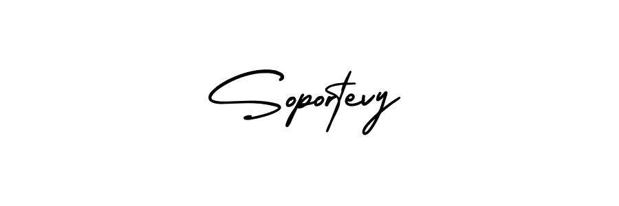 The best way (AmerikaSignatureDemo-Regular) to make a short signature is to pick only two or three words in your name. The name Soportevy include a total of six letters. For converting this name. Soportevy signature style 3 images and pictures png