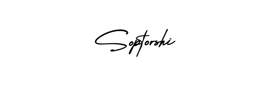 Create a beautiful signature design for name Soptorshi. With this signature (AmerikaSignatureDemo-Regular) fonts, you can make a handwritten signature for free. Soptorshi signature style 3 images and pictures png