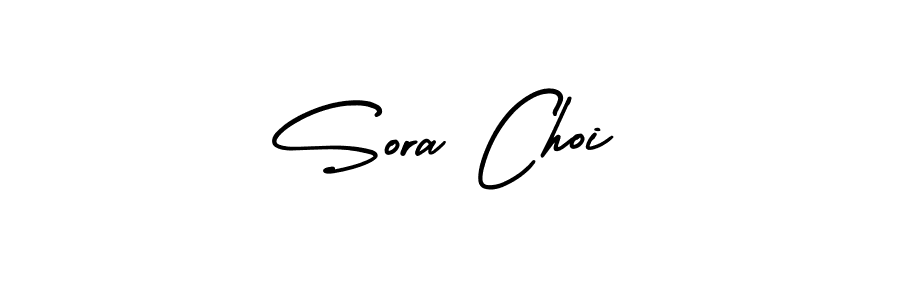 Make a beautiful signature design for name Sora Choi. With this signature (AmerikaSignatureDemo-Regular) style, you can create a handwritten signature for free. Sora Choi signature style 3 images and pictures png