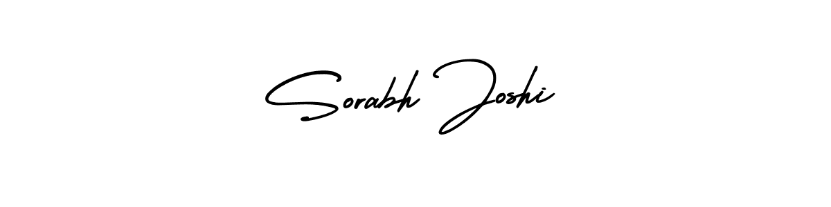 Design your own signature with our free online signature maker. With this signature software, you can create a handwritten (AmerikaSignatureDemo-Regular) signature for name Sorabh Joshi. Sorabh Joshi signature style 3 images and pictures png