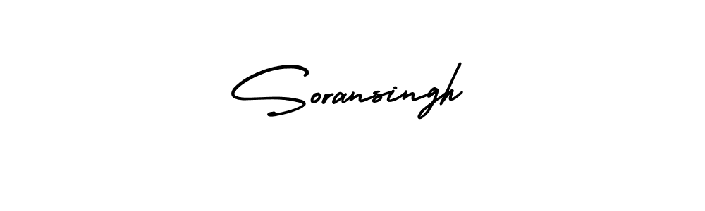 Use a signature maker to create a handwritten signature online. With this signature software, you can design (AmerikaSignatureDemo-Regular) your own signature for name Soransingh. Soransingh signature style 3 images and pictures png