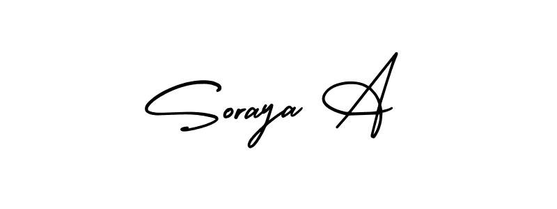 Best and Professional Signature Style for Soraya A. AmerikaSignatureDemo-Regular Best Signature Style Collection. Soraya A signature style 3 images and pictures png