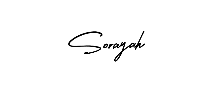 Sorayah stylish signature style. Best Handwritten Sign (AmerikaSignatureDemo-Regular) for my name. Handwritten Signature Collection Ideas for my name Sorayah. Sorayah signature style 3 images and pictures png