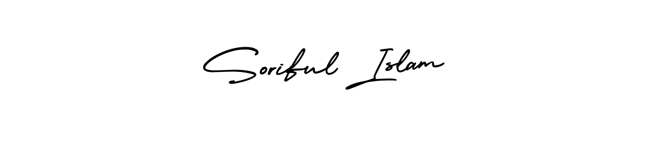 Create a beautiful signature design for name Soriful Islam. With this signature (AmerikaSignatureDemo-Regular) fonts, you can make a handwritten signature for free. Soriful Islam signature style 3 images and pictures png