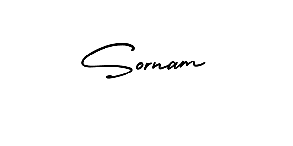 Use a signature maker to create a handwritten signature online. With this signature software, you can design (AmerikaSignatureDemo-Regular) your own signature for name Sornam. Sornam signature style 3 images and pictures png