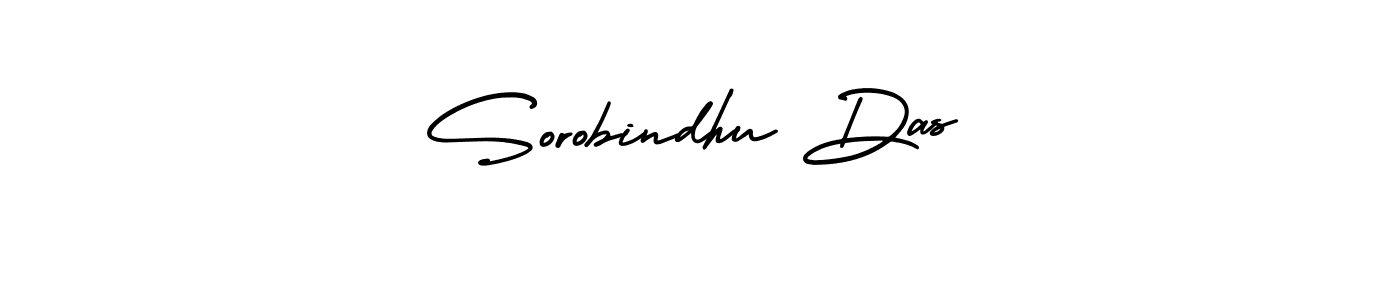 Sorobindhu Das stylish signature style. Best Handwritten Sign (AmerikaSignatureDemo-Regular) for my name. Handwritten Signature Collection Ideas for my name Sorobindhu Das. Sorobindhu Das signature style 3 images and pictures png