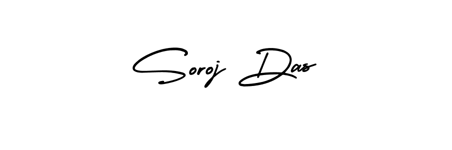 How to make Soroj Das name signature. Use AmerikaSignatureDemo-Regular style for creating short signs online. This is the latest handwritten sign. Soroj Das signature style 3 images and pictures png
