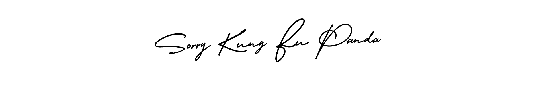 Use a signature maker to create a handwritten signature online. With this signature software, you can design (AmerikaSignatureDemo-Regular) your own signature for name Sorry Kung Fu Panda. Sorry Kung Fu Panda signature style 3 images and pictures png