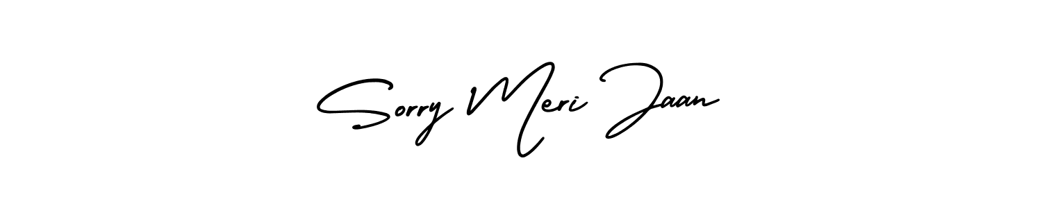 It looks lik you need a new signature style for name Sorry Meri Jaan. Design unique handwritten (AmerikaSignatureDemo-Regular) signature with our free signature maker in just a few clicks. Sorry Meri Jaan signature style 3 images and pictures png