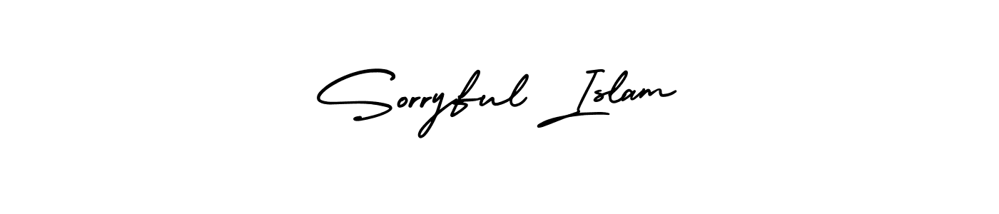Best and Professional Signature Style for Sorryful Islam. AmerikaSignatureDemo-Regular Best Signature Style Collection. Sorryful Islam signature style 3 images and pictures png