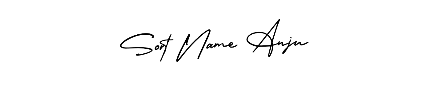 Design your own signature with our free online signature maker. With this signature software, you can create a handwritten (AmerikaSignatureDemo-Regular) signature for name Sort Name Anju. Sort Name Anju signature style 3 images and pictures png