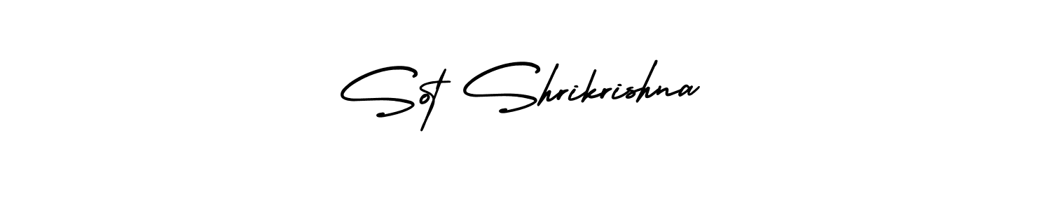 How to make Sot Shrikrishna signature? AmerikaSignatureDemo-Regular is a professional autograph style. Create handwritten signature for Sot Shrikrishna name. Sot Shrikrishna signature style 3 images and pictures png