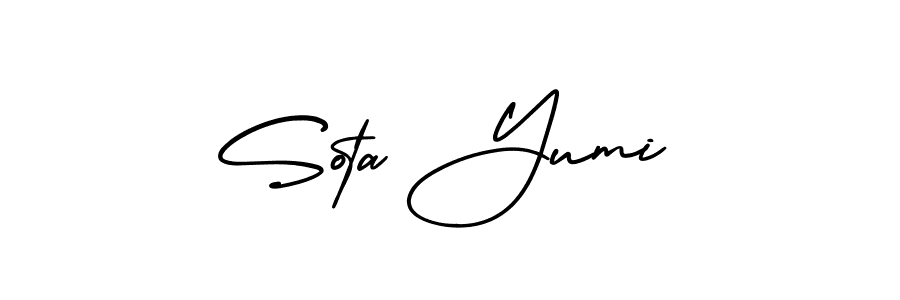 if you are searching for the best signature style for your name Sota Yumi. so please give up your signature search. here we have designed multiple signature styles  using AmerikaSignatureDemo-Regular. Sota Yumi signature style 3 images and pictures png