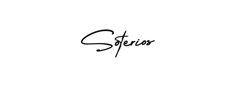 Soterios stylish signature style. Best Handwritten Sign (AmerikaSignatureDemo-Regular) for my name. Handwritten Signature Collection Ideas for my name Soterios. Soterios signature style 3 images and pictures png