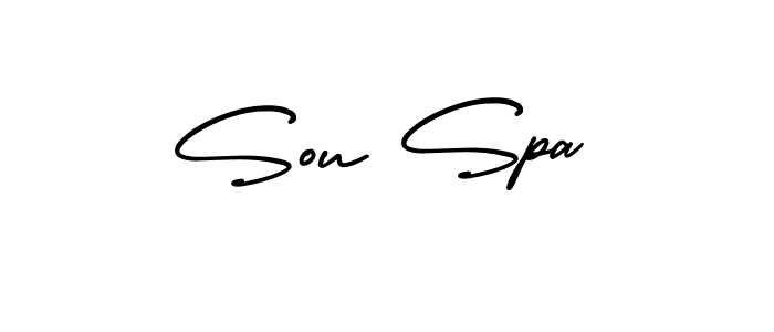 Create a beautiful signature design for name Sou Spa. With this signature (AmerikaSignatureDemo-Regular) fonts, you can make a handwritten signature for free. Sou Spa signature style 3 images and pictures png