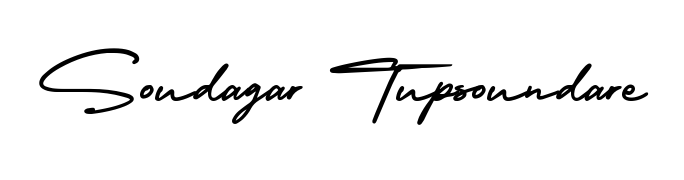 Practice writing Soudagar Tupsoundare with the flow of AmerikaSignatureDemo-Regular lettering. A fantastic source of inspiration for developing your personal signature style. Soudagar Tupsoundare signature style 3 images and pictures png