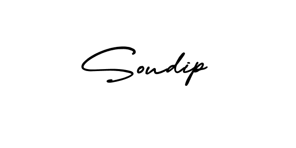 You should practise on your own different ways (AmerikaSignatureDemo-Regular) to write your name (Soudip) in signature. don't let someone else do it for you. Soudip signature style 3 images and pictures png