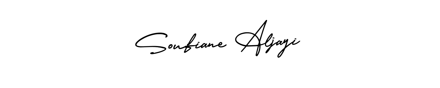 Also You can easily find your signature by using the search form. We will create Soufiane Aljayi name handwritten signature images for you free of cost using AmerikaSignatureDemo-Regular sign style. Soufiane Aljayi signature style 3 images and pictures png