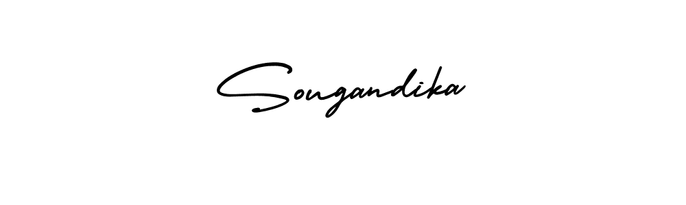 This is the best signature style for the Sougandika name. Also you like these signature font (AmerikaSignatureDemo-Regular). Mix name signature. Sougandika signature style 3 images and pictures png