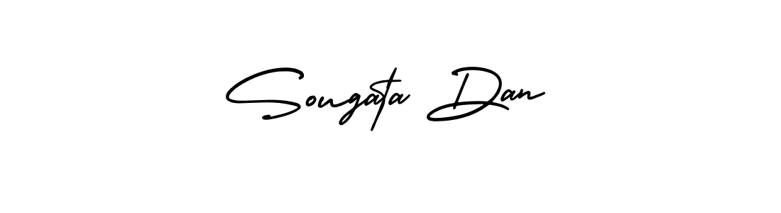 How to make Sougata Dan signature? AmerikaSignatureDemo-Regular is a professional autograph style. Create handwritten signature for Sougata Dan name. Sougata Dan signature style 3 images and pictures png