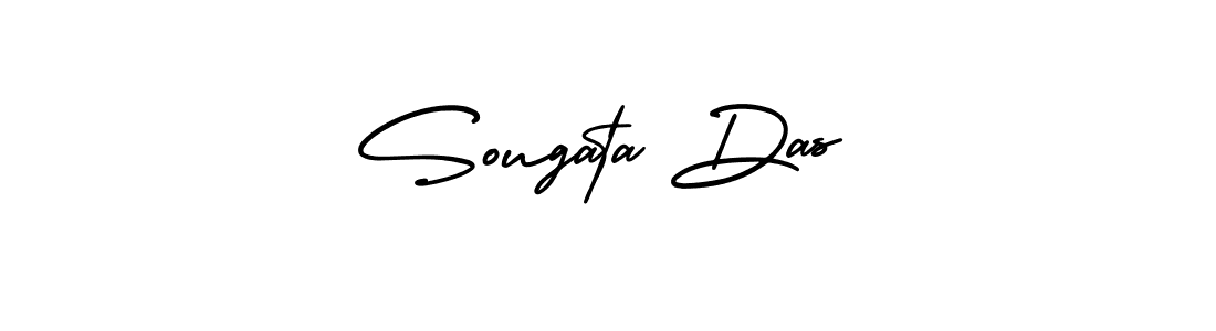 You should practise on your own different ways (AmerikaSignatureDemo-Regular) to write your name (Sougata Das) in signature. don't let someone else do it for you. Sougata Das signature style 3 images and pictures png