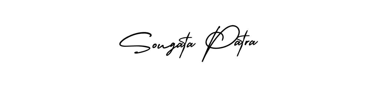 How to make Sougata Patra name signature. Use AmerikaSignatureDemo-Regular style for creating short signs online. This is the latest handwritten sign. Sougata Patra signature style 3 images and pictures png