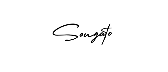 Create a beautiful signature design for name Sougato. With this signature (AmerikaSignatureDemo-Regular) fonts, you can make a handwritten signature for free. Sougato signature style 3 images and pictures png