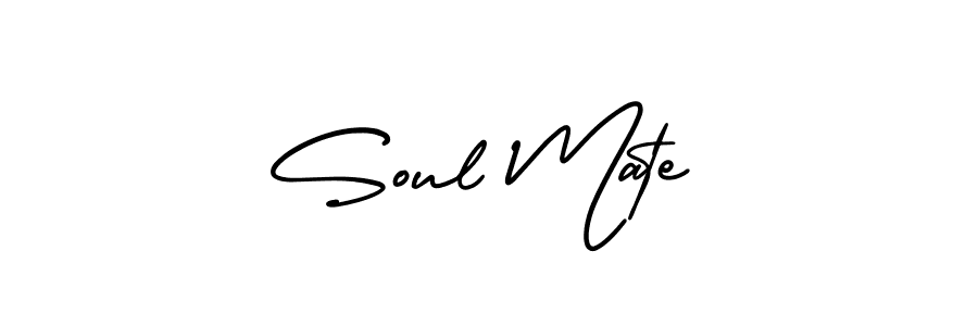 How to Draw Soul Mate signature style? AmerikaSignatureDemo-Regular is a latest design signature styles for name Soul Mate. Soul Mate signature style 3 images and pictures png