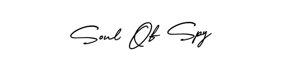 You should practise on your own different ways (AmerikaSignatureDemo-Regular) to write your name (Soul Of Spy) in signature. don't let someone else do it for you. Soul Of Spy signature style 3 images and pictures png