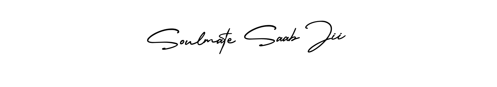 AmerikaSignatureDemo-Regular is a professional signature style that is perfect for those who want to add a touch of class to their signature. It is also a great choice for those who want to make their signature more unique. Get Soulmate Saab Jii name to fancy signature for free. Soulmate Saab Jii signature style 3 images and pictures png