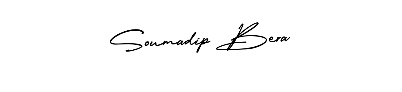 AmerikaSignatureDemo-Regular is a professional signature style that is perfect for those who want to add a touch of class to their signature. It is also a great choice for those who want to make their signature more unique. Get Soumadip Bera name to fancy signature for free. Soumadip Bera signature style 3 images and pictures png