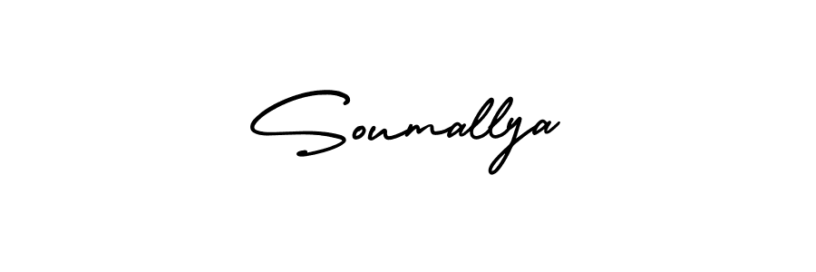 Make a beautiful signature design for name Soumallya. Use this online signature maker to create a handwritten signature for free. Soumallya signature style 3 images and pictures png