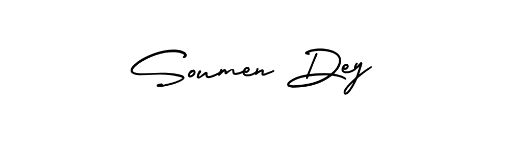 Create a beautiful signature design for name Soumen Dey. With this signature (AmerikaSignatureDemo-Regular) fonts, you can make a handwritten signature for free. Soumen Dey signature style 3 images and pictures png