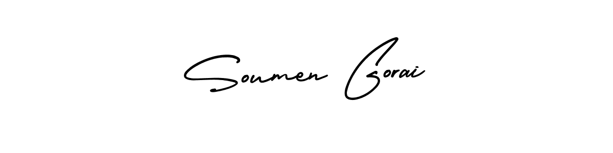 Create a beautiful signature design for name Soumen Gorai. With this signature (AmerikaSignatureDemo-Regular) fonts, you can make a handwritten signature for free. Soumen Gorai signature style 3 images and pictures png