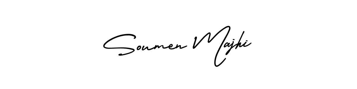 Make a beautiful signature design for name Soumen Majhi. With this signature (AmerikaSignatureDemo-Regular) style, you can create a handwritten signature for free. Soumen Majhi signature style 3 images and pictures png
