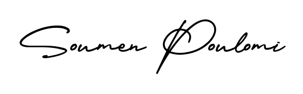 Transform the name Soumen Poulomi into a signature masterpiece using AmerikaSignatureDemo-Regular font. Ideal for photographers, artists, and creators looking for watermarks. Soumen Poulomi signature style 3 images and pictures png