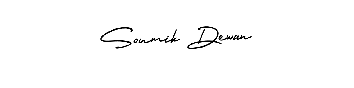Design your own signature with our free online signature maker. With this signature software, you can create a handwritten (AmerikaSignatureDemo-Regular) signature for name Soumik Dewan. Soumik Dewan signature style 3 images and pictures png