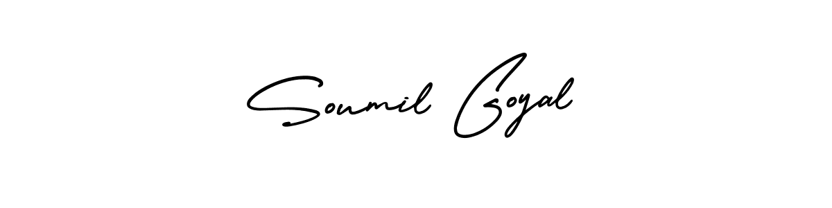 Make a beautiful signature design for name Soumil Goyal. Use this online signature maker to create a handwritten signature for free. Soumil Goyal signature style 3 images and pictures png