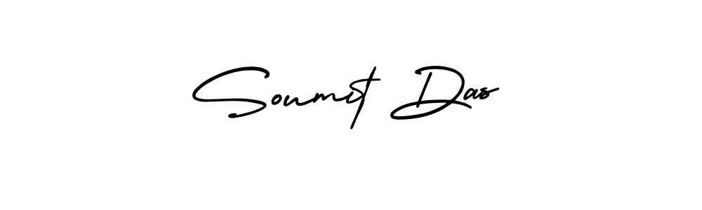 The best way (AmerikaSignatureDemo-Regular) to make a short signature is to pick only two or three words in your name. The name Soumit Das include a total of six letters. For converting this name. Soumit Das signature style 3 images and pictures png